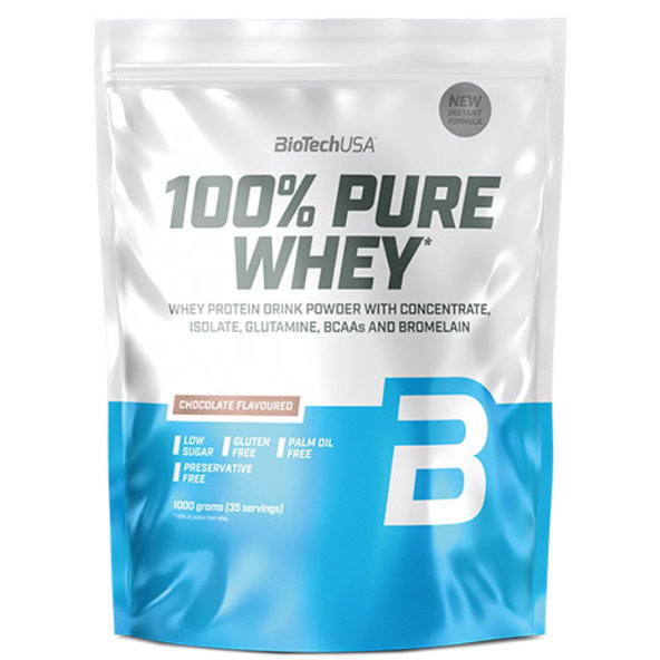 BioTechUSA 100% PURE WHEY príchuť čokoláda 1000g