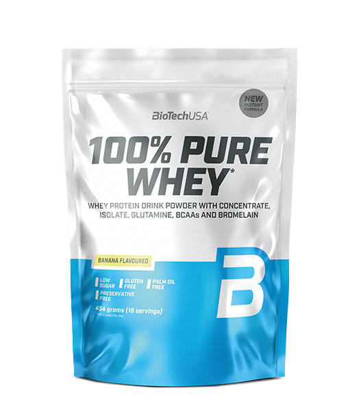 BioTech USA 100% Pure Whey Banán 454 g