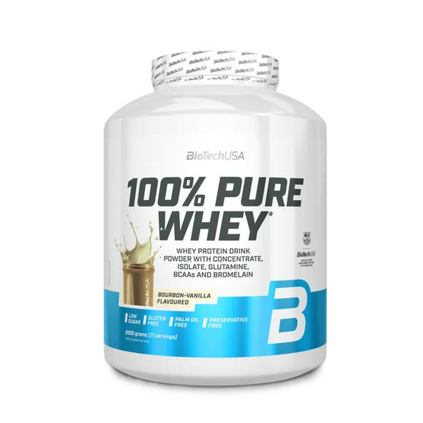 BioTech USA 100% Pure Whey proteín Bourbon Vanilka 2000 g