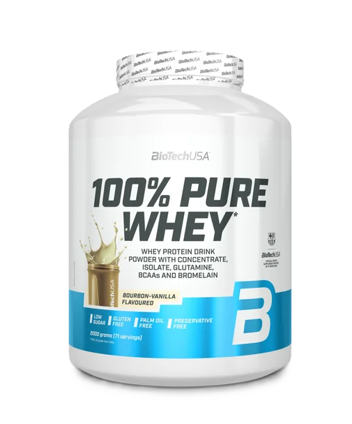 BioTech USA 100% Pure Whey proteín Bourbon Vanilka 2000 g