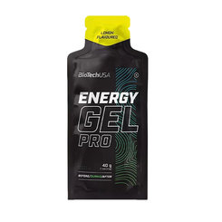 BioTech USA Energy Gel Pro príchuť citrón 40g