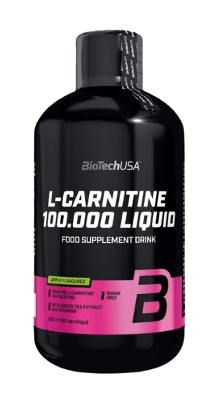 BioTech USA L-Carnitine 100.000 Liquid Jablko 500 ml kúpite na Najlekaren.eu