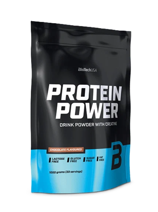 BioTechUSA Protein Power sójový proteínový izolát príchuť Chocolate 1000 g