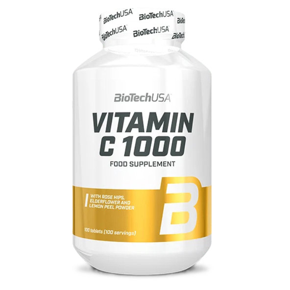 BioTech USA Vitamín C 1000 mg 100 tabliet