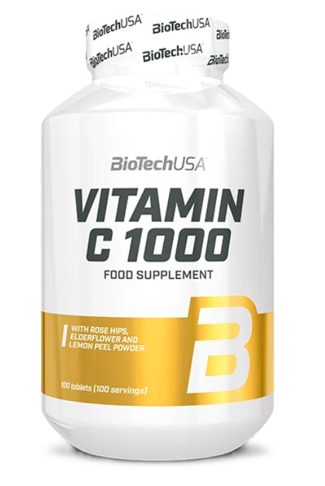 BioTechUSA Vitamin C 1000 tablety na podporu imunitného systému, pre krásnu pleť a nechty 100 tbl kúpite na Najlekaren.eu