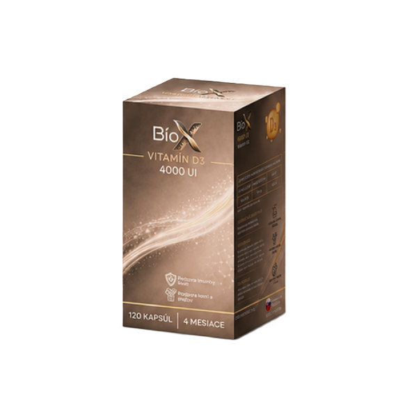 BioX VITAMÍN D3 4000 UI 120 kapsúl