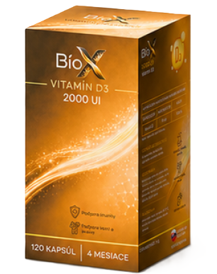 BioX VITAMÍN D3 2000 UI 120 kapsúl kúpite na Najlekaren.eu