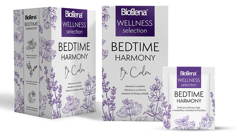 Biogena WELLNESS BEDTIME HARMONY bylinný čaj 20x2g