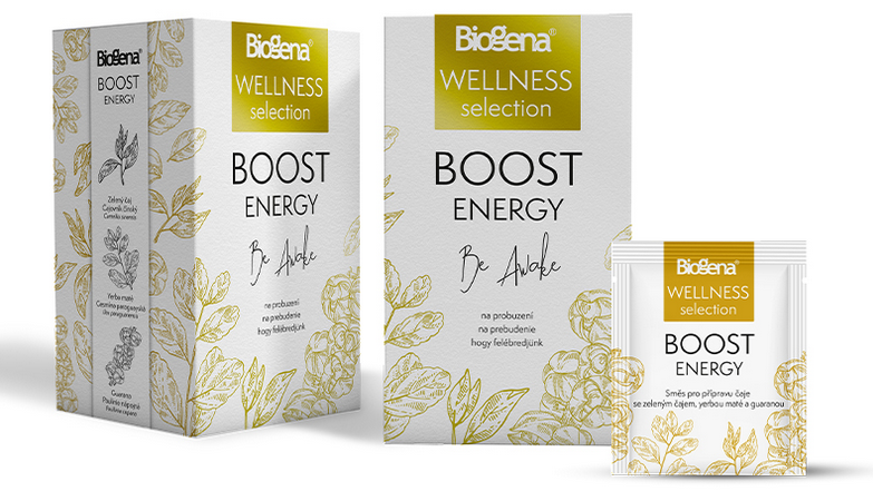 Biogena WELLNESS BOOST ENERGY bylinný čaj 20x1,8g