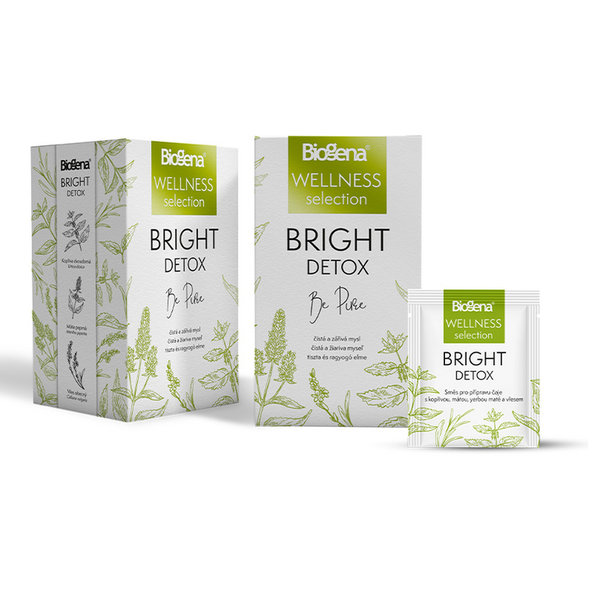 Biogena WELLNESS BRIGHT DETOX bylinný čaj 20x1,6g