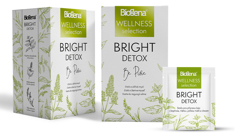 Biogena WELLNESS BRIGHT DETOX bylinný čaj 20x1,6g