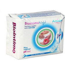 Biointimo Anion nočné vložky s krídielkami DUOPACK 2x8 ks