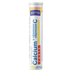 BIOTTER Calcium FORTE s vitamínom C citrón tablety 20 ks