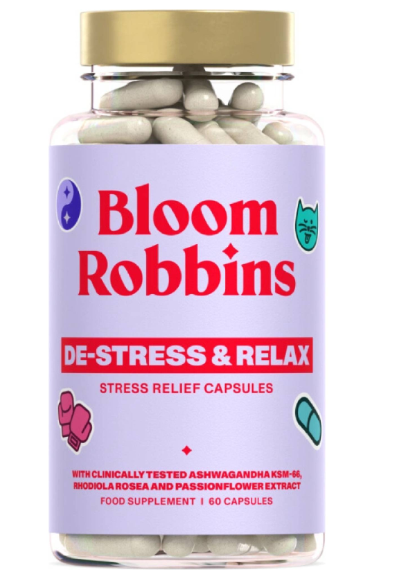 Bloom Robbins De-Stress & Relax kapsuly proti stresu a únave 78 g kúpite na Najlekaren.eu