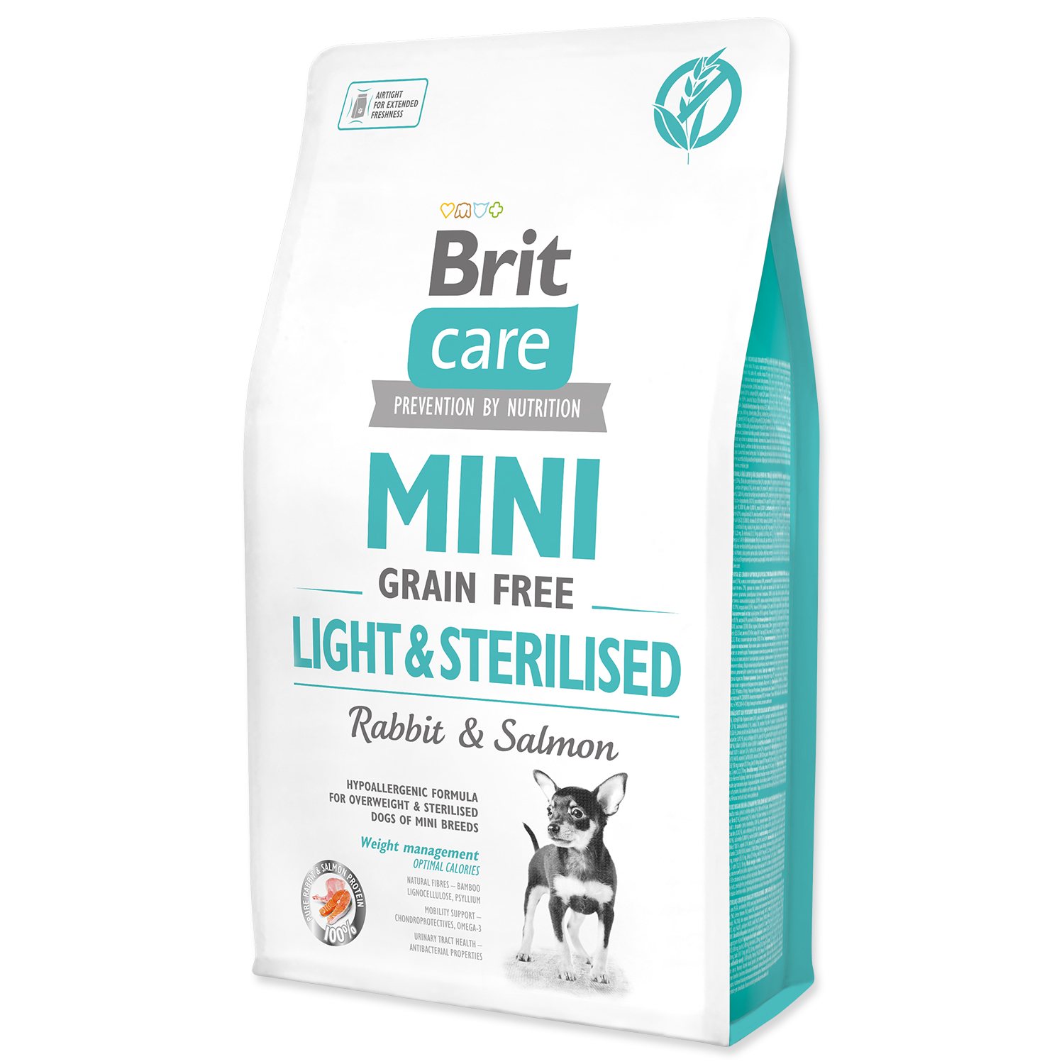 Brit Care Mini Grain Free Light & Sterilised granule pre psov, Hmotnosť balenia (g): 2 kg kúpite na Najlekaren.eu