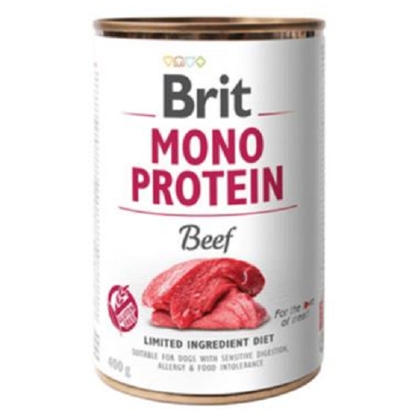 Brit Mono Protein Beef hovädzie konzervy pre psy 6x400g