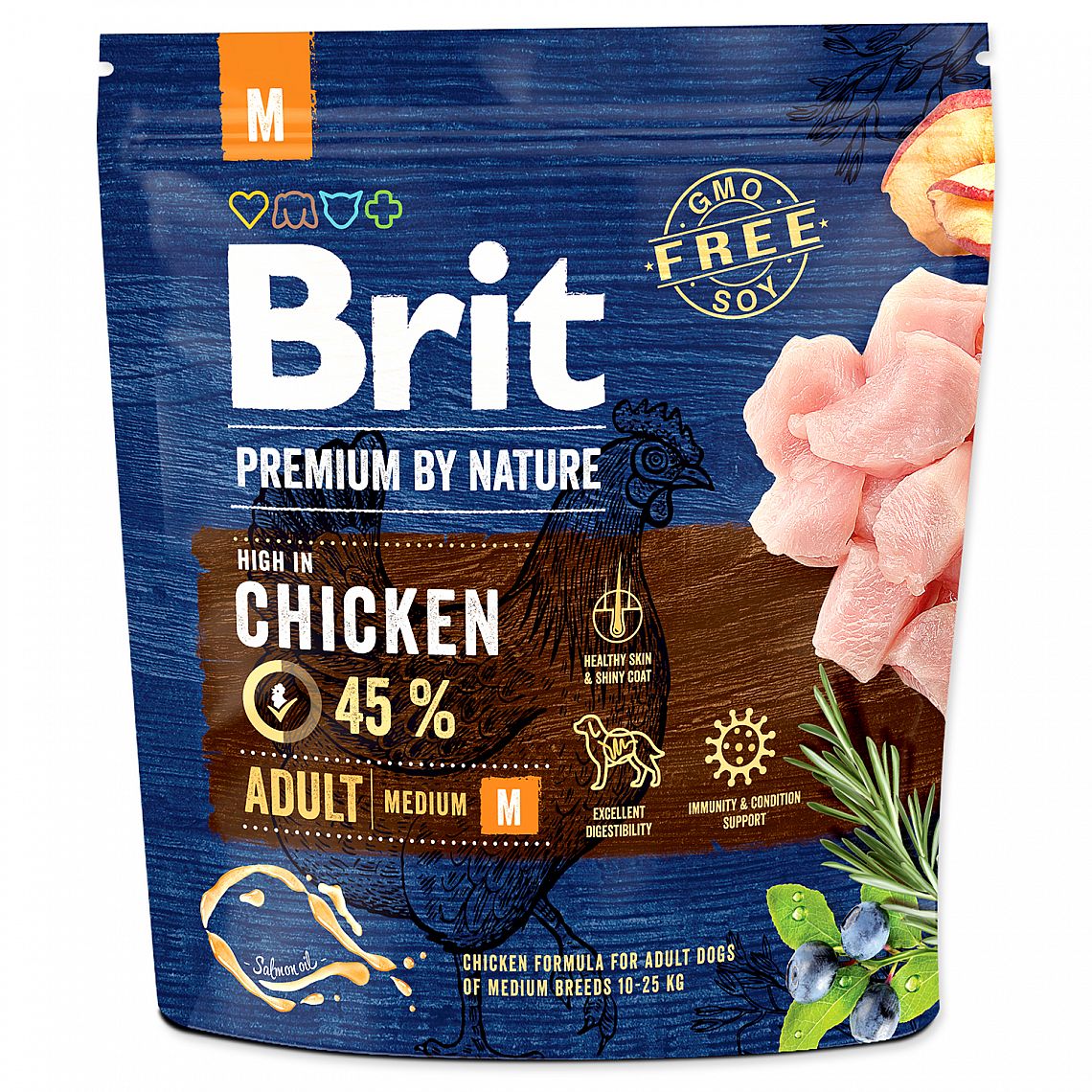 Brit Nature Dog Adult M krmivo 1 kg