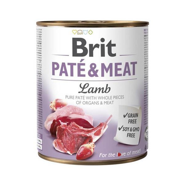 Brit Paté & Meat Lamb konzervy pre psov 6 x 800 g