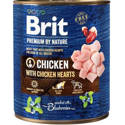 Brit Premium by Nature dog Chicken with Hearts konzervy pre psy 6x800g