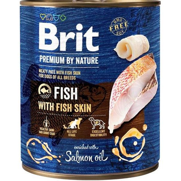 Brit Premium by Nature dog Fish with Fish shin konzervy pre psy 6x800g