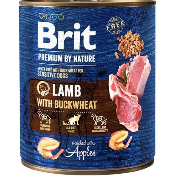 Brit Premium by Nature dog Lamb with Buckwheat konzervy pre psy 6x800g