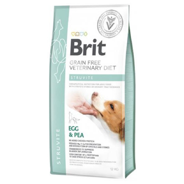 Brit Veterinary Diets GF dog Struvite granule pre psy 12kg