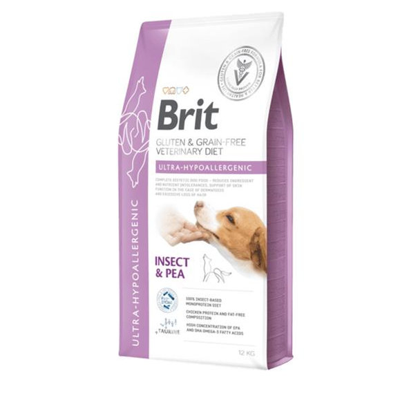 Brit Veterinary Diets GF dog Ultra-hypoallergenic granule pre psy 12 kg