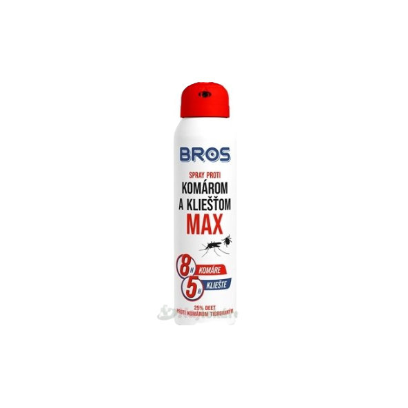 BROS spray proti komárom a kliešťom MAX 90ml