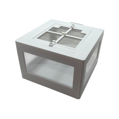 Terárium pre pavúky a hmyz CUBE biela 150x150x100 mm