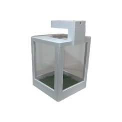 Terárium pre pavúky a hmyz TOWER biela 120x120x150 mm