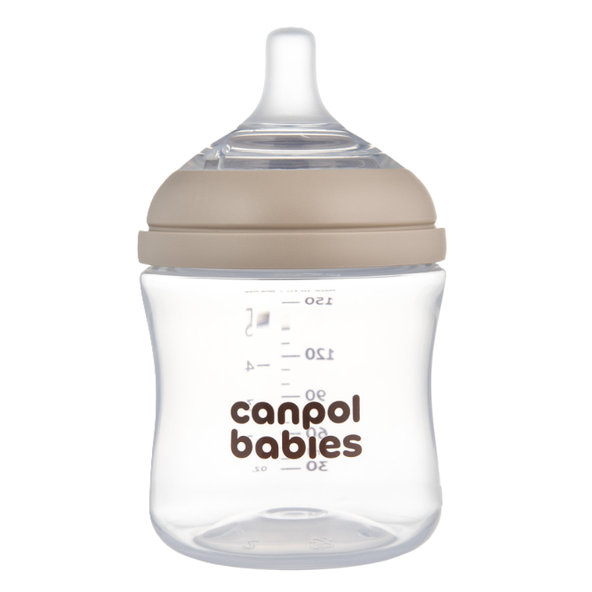 CANPOL BABIES Fľaša Natural Shape antikoliková 150 ml