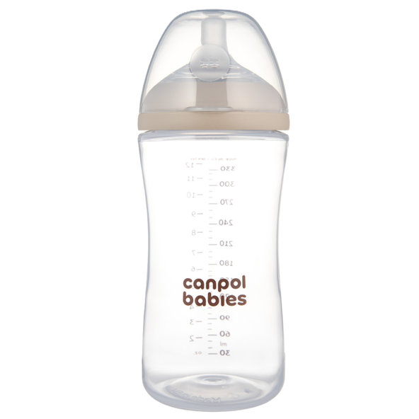 CANPOL BABIES Fľaša Natural Shape antikoliková 330 ml