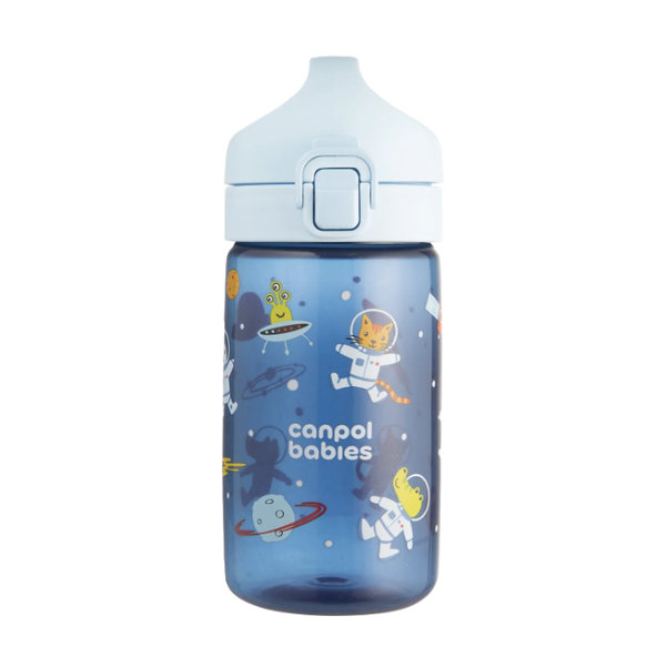 CANPOL BABIES Fľaša pre deti JUNIOR modrá 400 ml