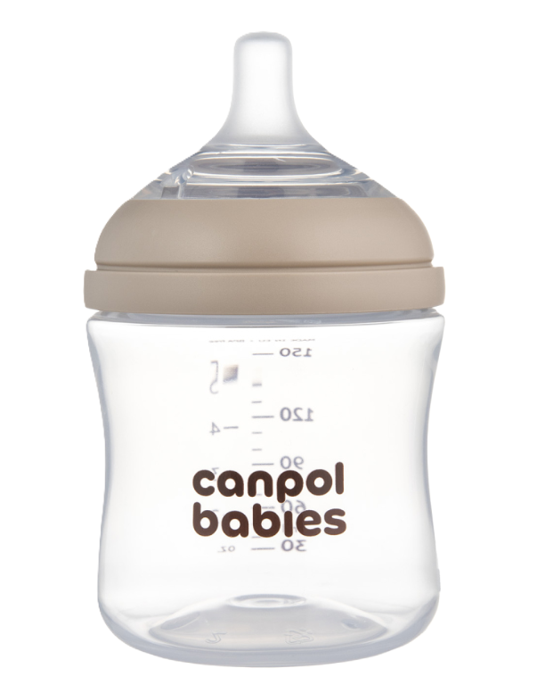 CANPOL BABIES Fľaša Natural Shape antikoliková 150 ml