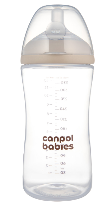 CANPOL BABIES Fľaša Natural Shape antikoliková 330 ml