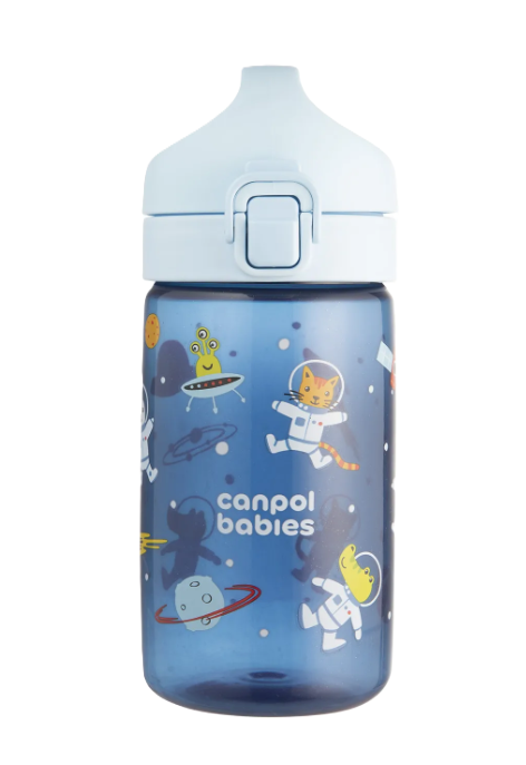 CANPOL BABIES Fľaša pre deti JUNIOR modrá 400 ml