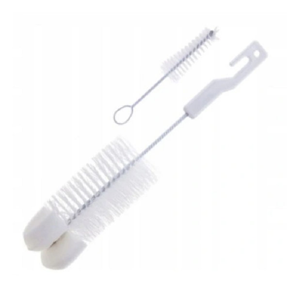 CANPOL BABIES Kefa na čistenie fliaš s hubkou - biela