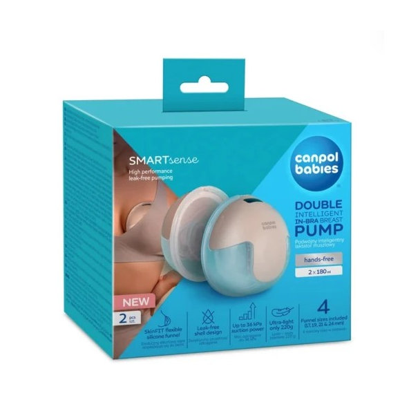 CANPOL BABIES Odsávačka mlieka Double SmartSense elektrická 2 ks