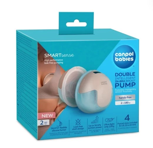 Canpol babies SmartSense Double odsávačka materského mlieka do podprsenky 2 ks kúpite na Najlekaren.eu