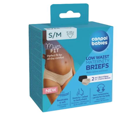 CANPOL BABIES Tehotenské nohavičky nízky pás MumFIT XL 2 ks
