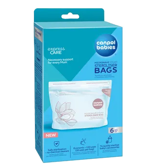 CANPOL BABIES sterilizačné vrecká do mikrovlnnej rúry 6 kusov kúpite na Najlekaren.eu