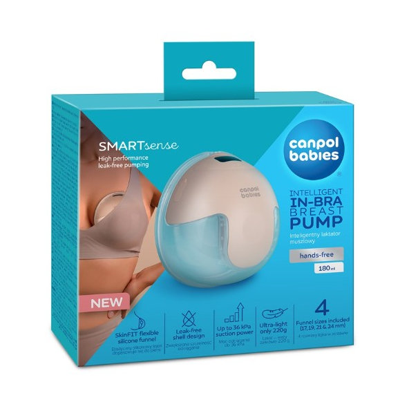 CANPOL Babies Elektrická odsávačka mlieka do podprsenky SmartSense