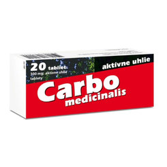 CARBO MEDICINALIS čierne uhlie 300 mg 20 tabliet