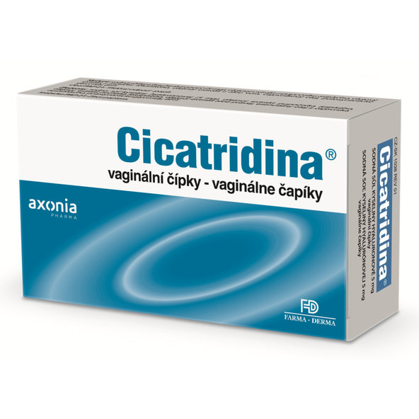 CICATRIDINA vaginálne čapíky 10x2g