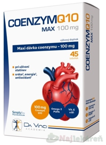 COENZYM Q10 Max 100 mg Da Vinci 45ks