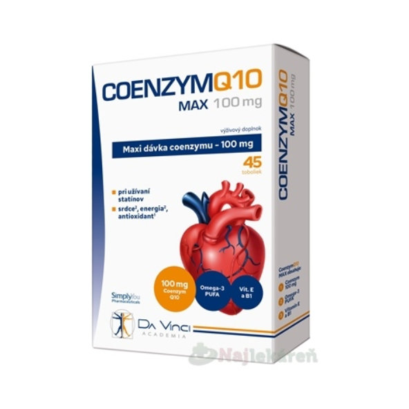 COENZYM Q10 Max 100 mg Da Vinci 45ks