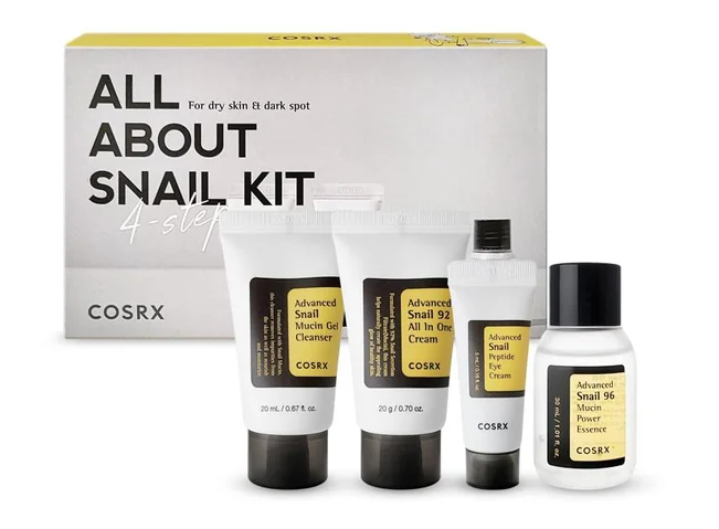 COSRX All About Snail Trial Kit sada so slimačím mucínom 4ks