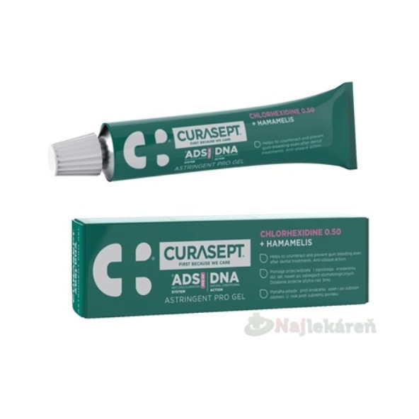 CURASEPT ADS DNA ASTRINGENT PRO gél s chlórhexidínom 0,50% + Hamamelis virginiana 30ml