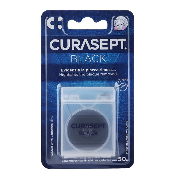 CURASEPT Dentálna páska čierna 50m