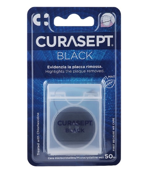 CURASEPT Dentálna páska čierna 50m